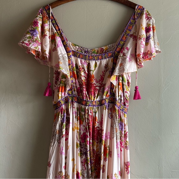 Tulle and Batiste maxi floral boho summer dress - Picture 8 of 10